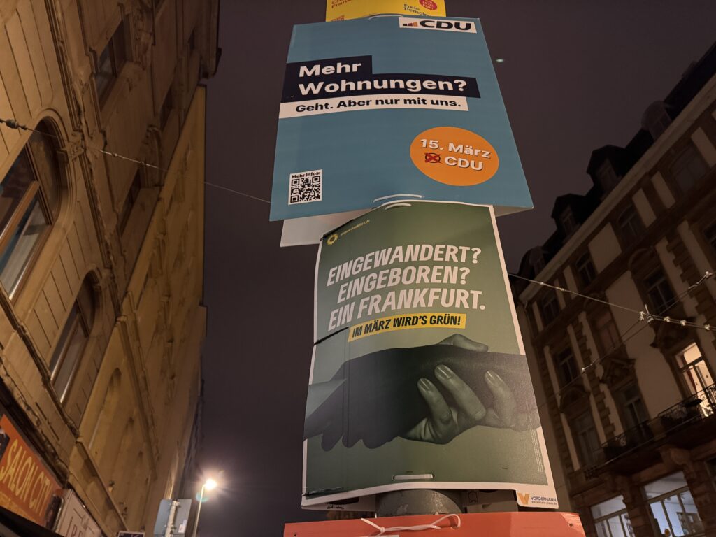 Frankfurt-vaalit juliste